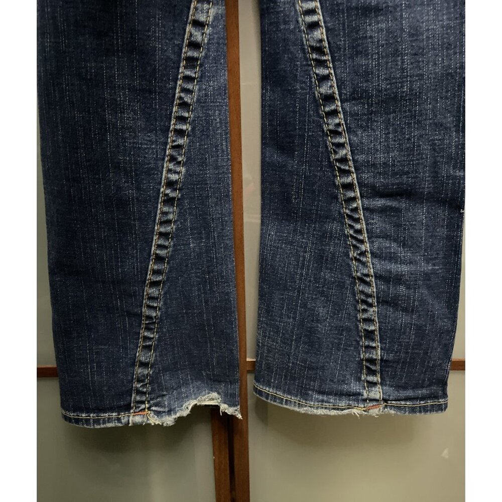 True Religion Jeans JOEY Flare Girls Size 14 Youth Kids Blue Twisted Leg Y2K 90s - Picture 12 of 12
